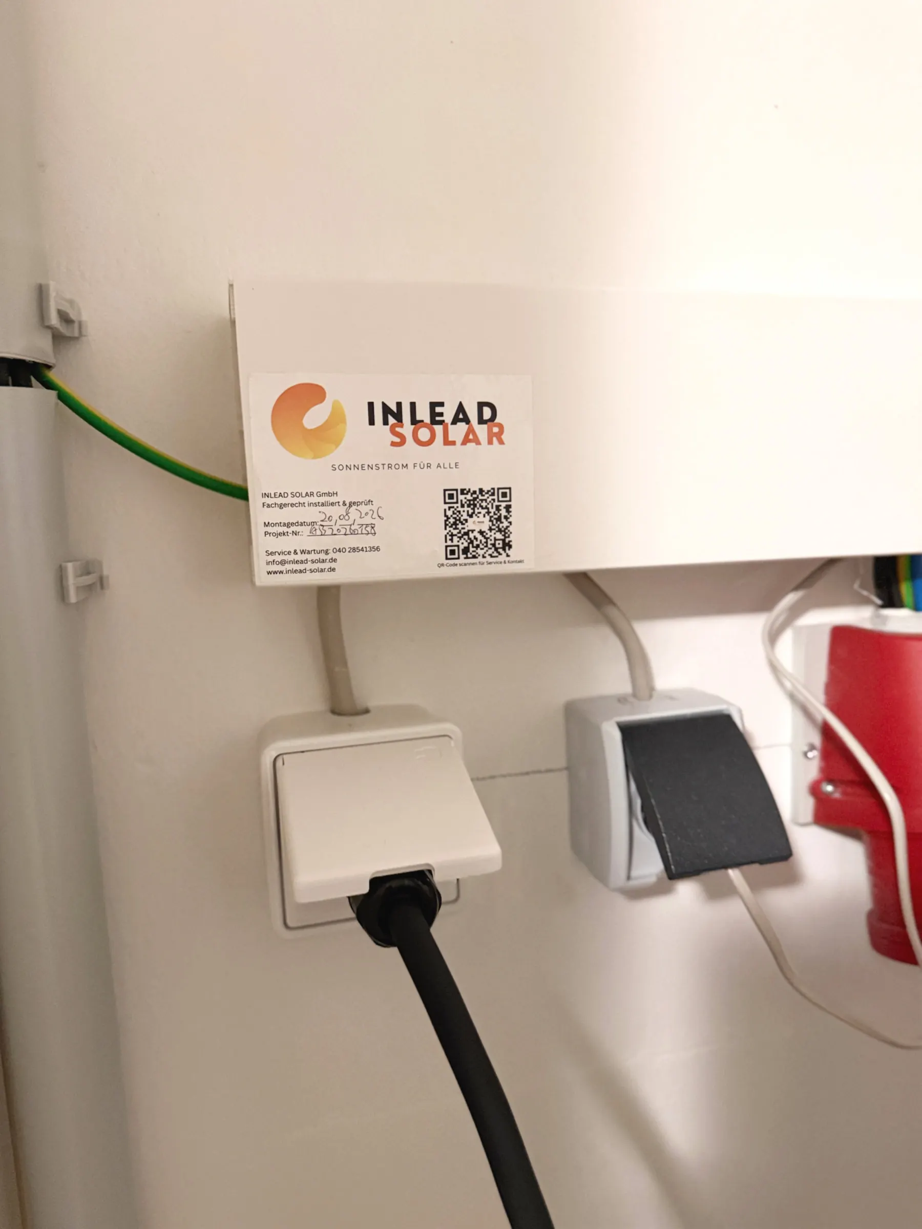 Wieland-Anschluss für Anker SOLIX, installiert von Inlead Solar